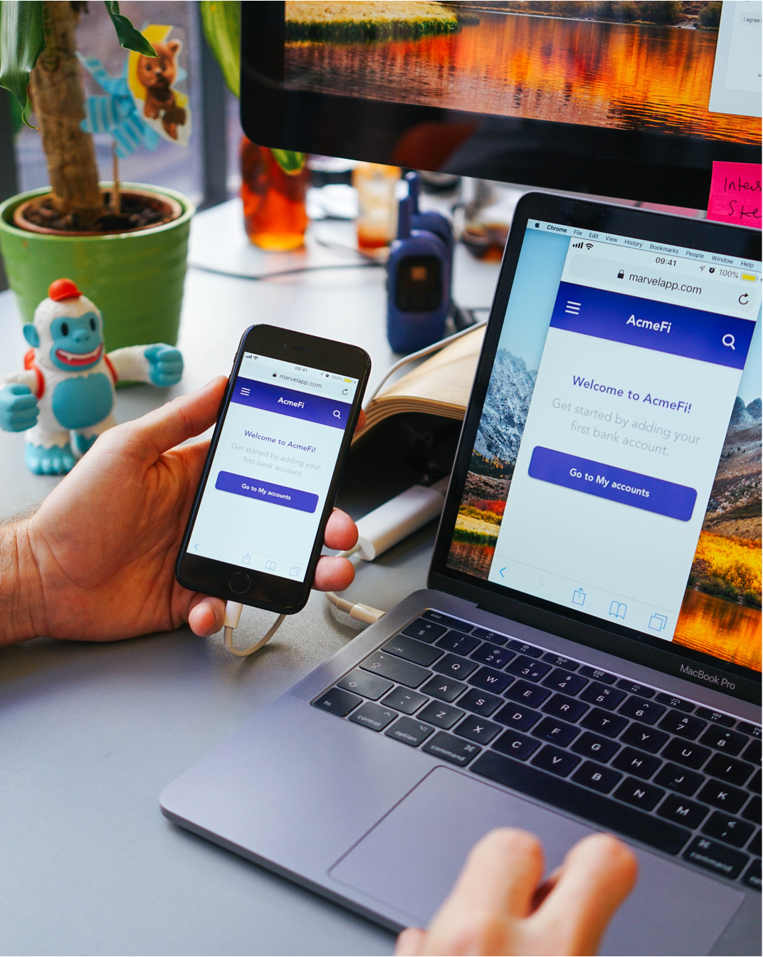 Marvel on Mobile and Desktop